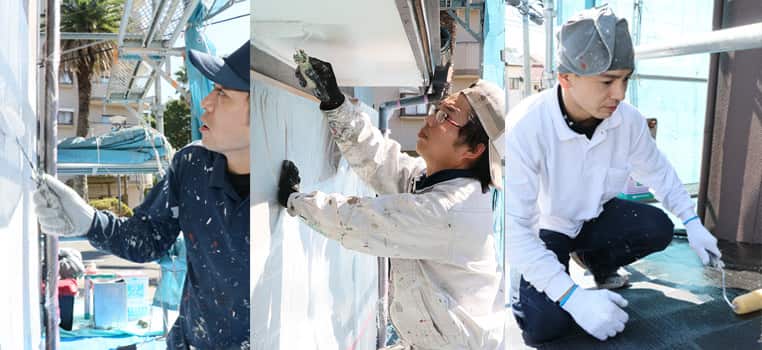 千葉県市原市の外壁塗装・屋根塗装業者、ヨネザワ装工の職人について